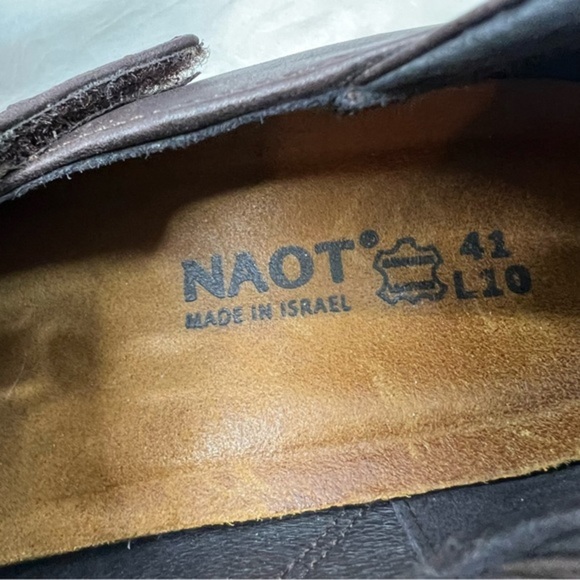 Naot Precious Brown Leather Bootie 10 - Picture 12 of 13